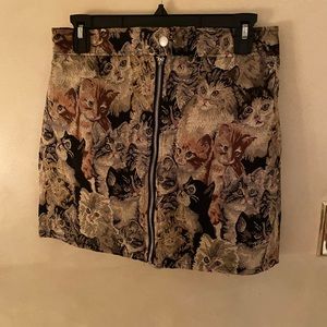 CAT TAPESTRY SKIRT